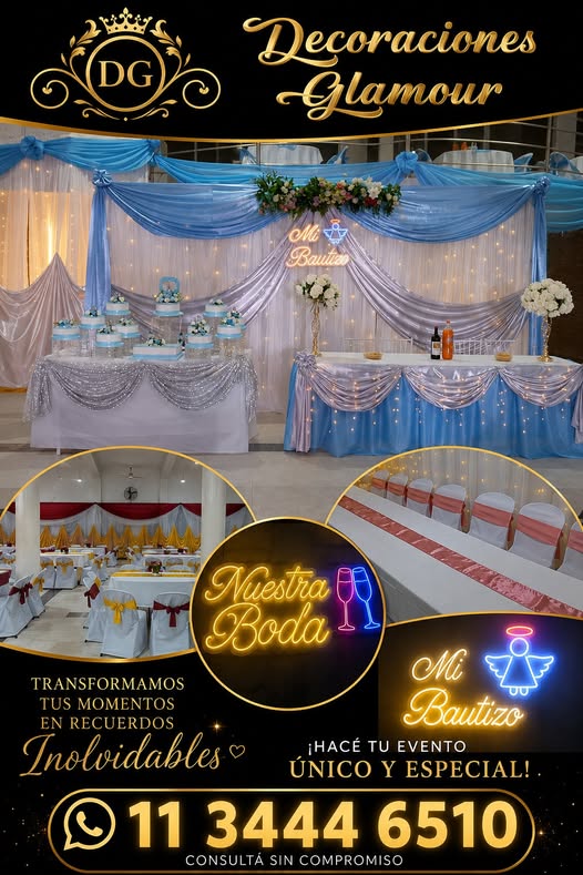  Foto de decoracion Glamour para evento en Buenos Aires